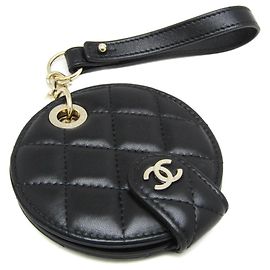 Chanel Name Tag Quilted Leather