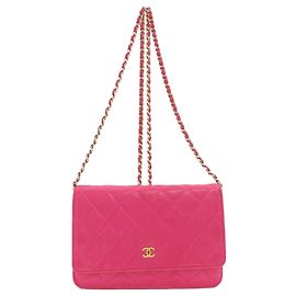 Bolso de hombro Chanel Chain Wallet Matelassé