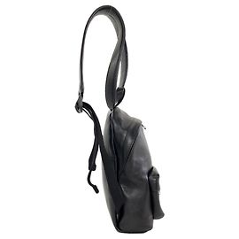 Mochila de couro Balenciaga B Logo