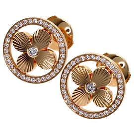 Louis Vuitton Bague Sun Blossom Diamond Earrings in 18K Pink Gold