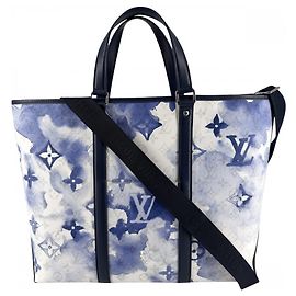 Borsa Tote Weekend Monogram Watercolor da Uomo Louis Vuitton