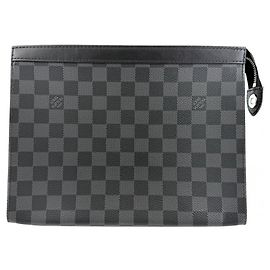 Louis Vuitton Pochette Voyage MM Clutch Bag für Herren in Damier Graphite