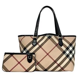 Burberry Tote Bag aus beige PVC