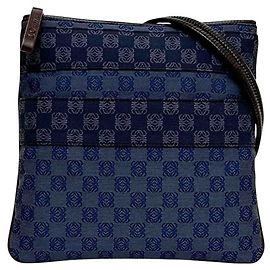 Borsa a tracolla Loewe in tela e pelle