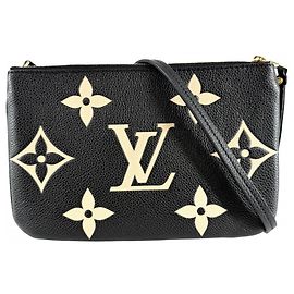 Borsa a tracolla Pochette Double Zip Monogram Empreinte da donna Louis Vuitton