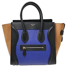 Céline Celine Tricolor Luggage Leather Micro