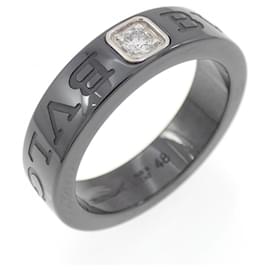 Bulgari Anello Bvlgari in oro bianco 18K e ceramica