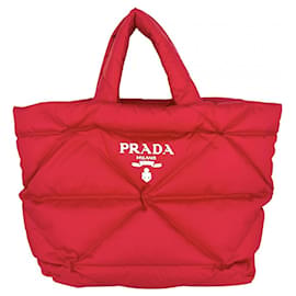 Borsa Tote imbottita in Re-Nylon da donna Prada