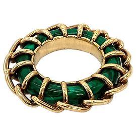 Bottega Veneta Ring aus Malachit-Paste