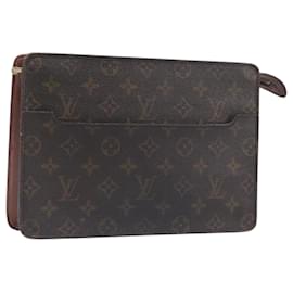 LOUIS VUITTON Monogram Pochette Homme Clutch Bag M51795 LV Auth 199029
