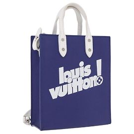 LOUIS VUITTON Sac XS Hand Bag Leather Blue M80841 LV Auth 196032M