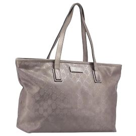 Borsa Tote GUCCI GG Implementation PVC Rosa Argento 211137 Auth BA15115