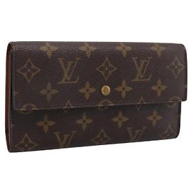 LOUIS VUITTON Portefeuille International Long Wallet M61217 LV Auth 197899V