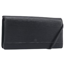 LOUIS VUITTON Borsa a tracolla Epi Honfleur Nero M52732 LV Auth fm5426