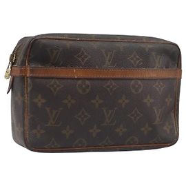LOUIS VUITTON Monogram Compiegne 23 Clutch Bag M51847 LV Auth 197766
