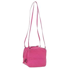 Borsa a tracolla BOTTEGA VENETA INTRECCIATO in pelle rosa autentica 198659V