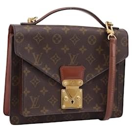 Borsa a mano LOUIS VUITTON Monogram Monceau 26 2way M51187 LV Auth ka5863