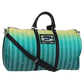 LOUIS VUITTON Damier Stripe Gradation Keepall Bandouliere 50 Auth 198613SM