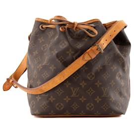 LOUIS VUITTON - Sac à épaule Noé Louis Vuitton en toile enduite monogrammée vintage