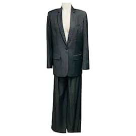 Barbara Bui Anzug-Set aus mittlerem grauer Wolle, Jacke und Hose
