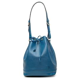 Borsa a secchiello Louis Vuitton Epi Noe GM Blu