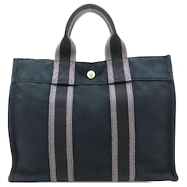 Borsa Tote Hermès Fourre Tout PM in tela nera