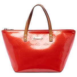 Borsa a mano Louis Vuitton Monogram Vernis Bellevue PM rossa