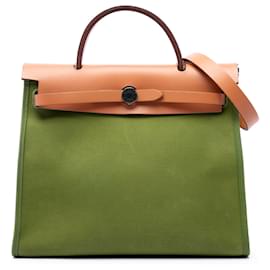 Borsa Hermès Toile Herbag Zip 31 Verde