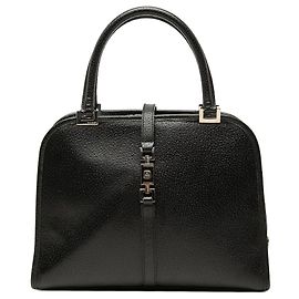 Borsa Jackie Gucci in pelle di vitello martellata nera
