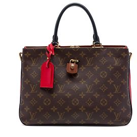 Bolso Satchel Louis Vuitton Monogram Millefeuille Marrón