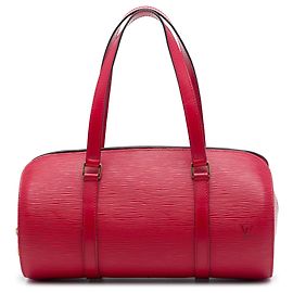 Borsa Louis Vuitton Epi Soufflot rossa