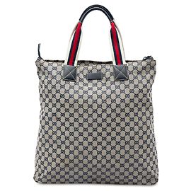 Tote Verticale Gucci GG Canvas Web beige