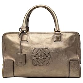 Borsa Amazona 35 in pelle metallizzata oro LOEWE