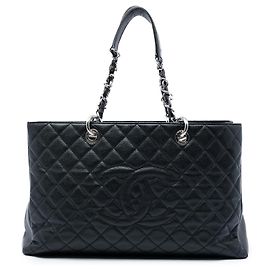 Borsa Tote Grand Shopping XL Chanel Caviar Nera