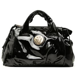 Borsa Gucci Hysteria in vernice nera