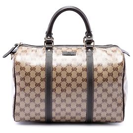 Borsa Boston Gucci Medium GG Crystal Joy Beige