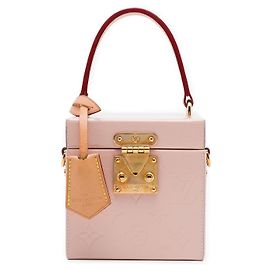 Borsa Vanity Box Bleecker Louis Vuitton Monogram Vernis Rosa
