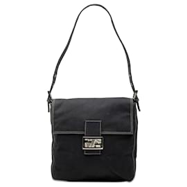 Borsa a tracolla Fendi Canvas FF Marble Mamma Forever Blu