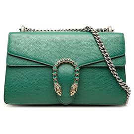 Borsa a tracolla Dionysus Medium in pelle verde Gucci