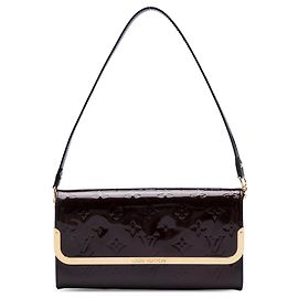 Borsa a tracolla Louis Vuitton Monogram Vernis Rossmore MM Viola