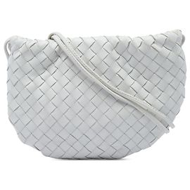 Borsa a tracolla Mini Nappa Intrecciato Bulb Bottega Veneta Bianca