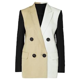 Petar Petrov Blazer Oversized de Lino Colourblock