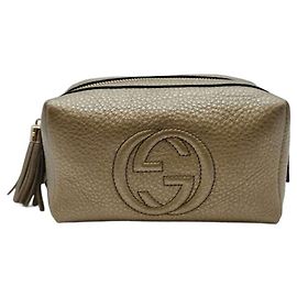 Gucci Soho Pouch in Metallic Gold