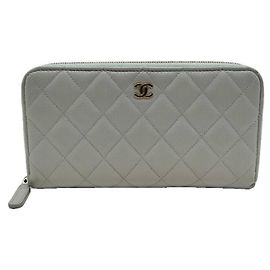 Portafoglio lungo Chanel Matelassé Blue