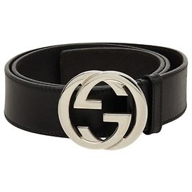 Gucci Interlocking G GG Logo Buckle Gürtel