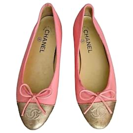Chanel Ballerine in pelle rosa