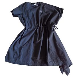 Adidas Originals Schwarzes Kleid mit Kordelzug - Größe L