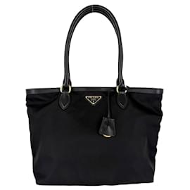Bolso Tote Prada con logotipo triangular