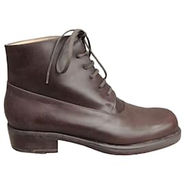 Autre Marque Botines de cuero vintage estado nuevo