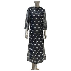 Robe Louis Vuitton Marc Jacobs à imprimé graphique noir Sz.36 d'occasion